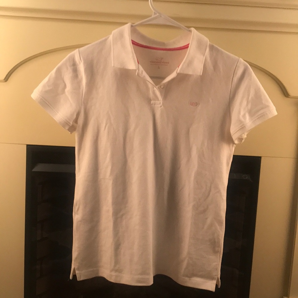 Vineyard Vines White Kids Polo